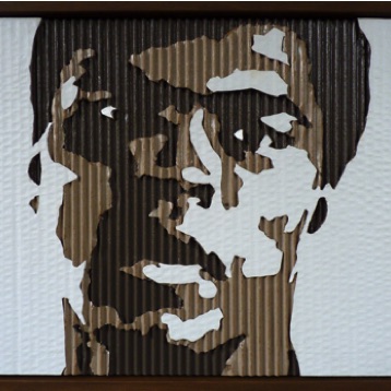 Muhammad Ali 2017
acrylic, cardboard, wood, framed
40x60 cm
